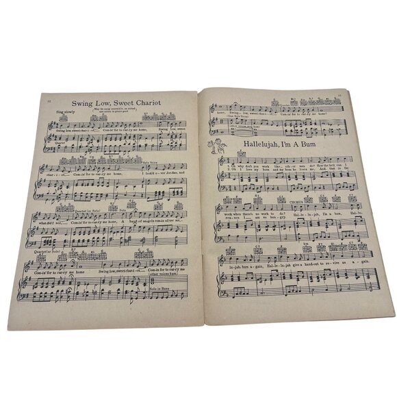 Vintage 1935 & 1936 Sheet Music Books Treasure Chest Homespun & Piano - Picture 7 of 7